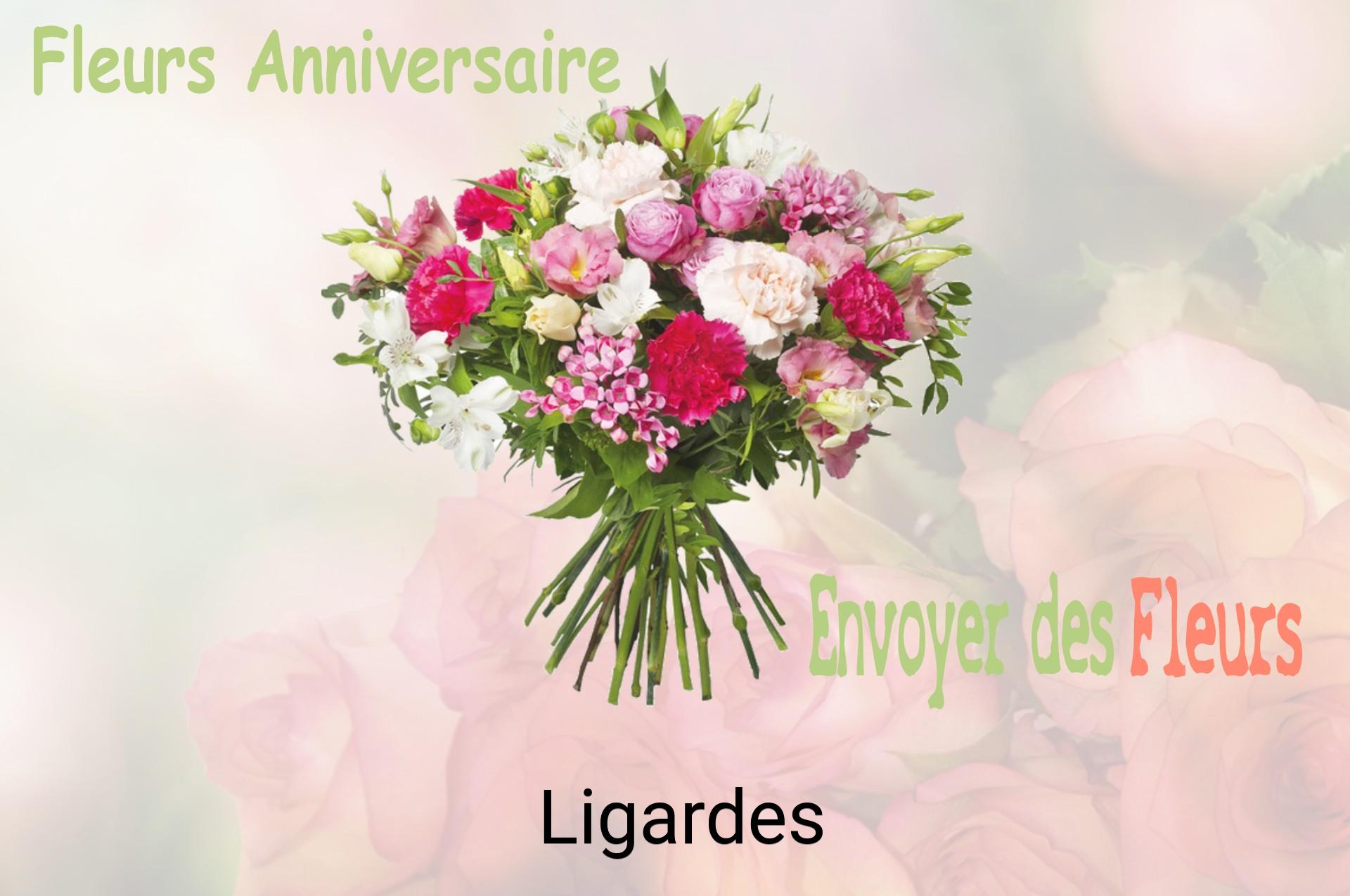 Bouquet de fleurs d’anniversaire livré à Ligardes